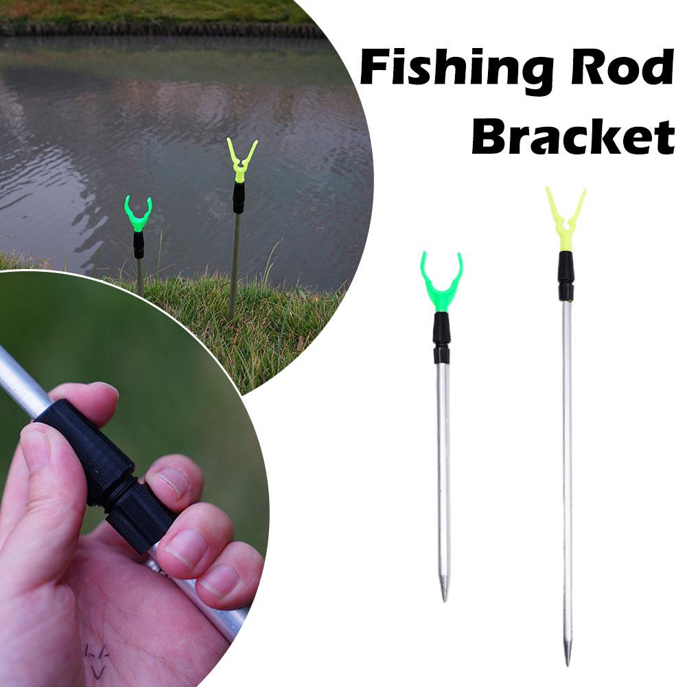 Fishing Rod Casting - แท่งไม้ตกปลาปรับได้, 50/80ซม. ที่วางคันเบ็ดยืดได้อุปกรณ์ตกปลาแหวนติดมือถือเบ็ดตกปลา