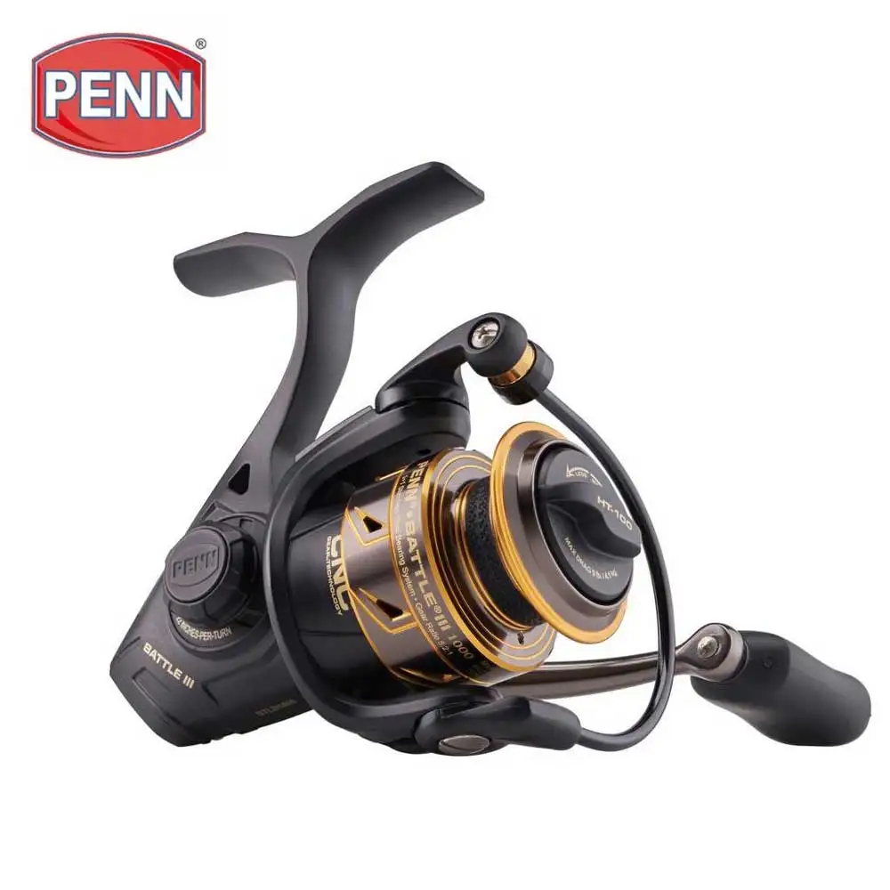 Penn Reel Battle - รอกตกปลาเพนน์แบทเทิล III 3000 8000ของแท้จากสหรัฐอเมริการอกหมุนสำหรับเรือน้ำเค็มพร้อมรอกหมุนเบสทำจากโลหะทั้งตัวเครื่อง
