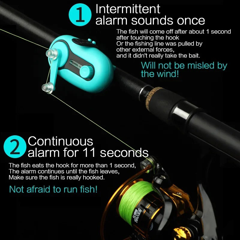 สัญญาณเตือนการตกปลาแบบอิเล็กทร - Fishing Rod Casting บทวิจารณ์และราคา