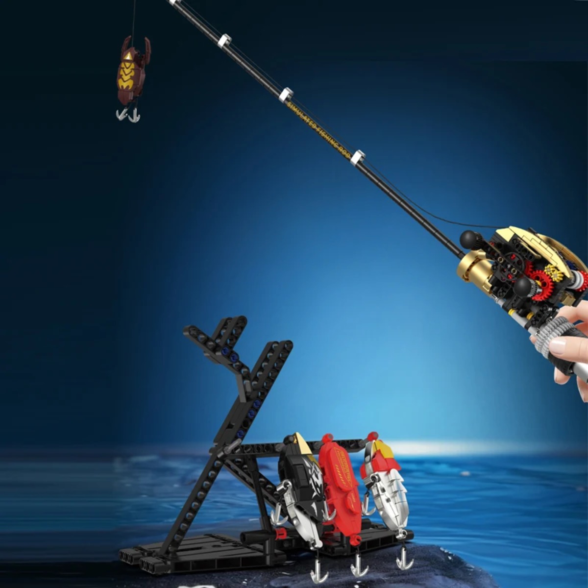 ชุดสร้างโมเดลคันเบ็ดตกปลา MOC, - Fishing Rod Building Kit บทวิจารณ์และราคา