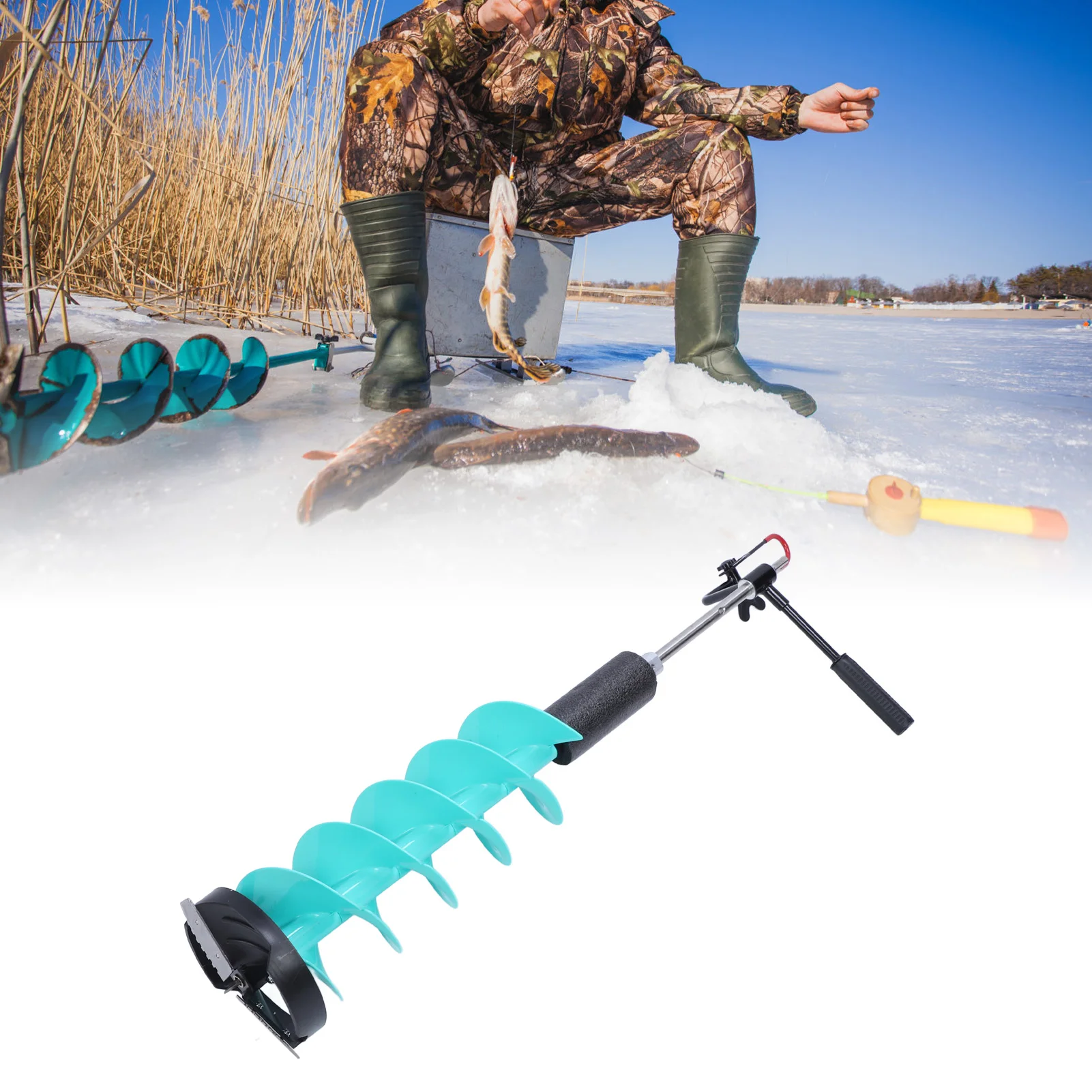 ชุดสว่านเจาะน้ำแข็งแบบใช้ไฟฟ้า - Fishing Rod Ice บทวิจารณ์และราคา