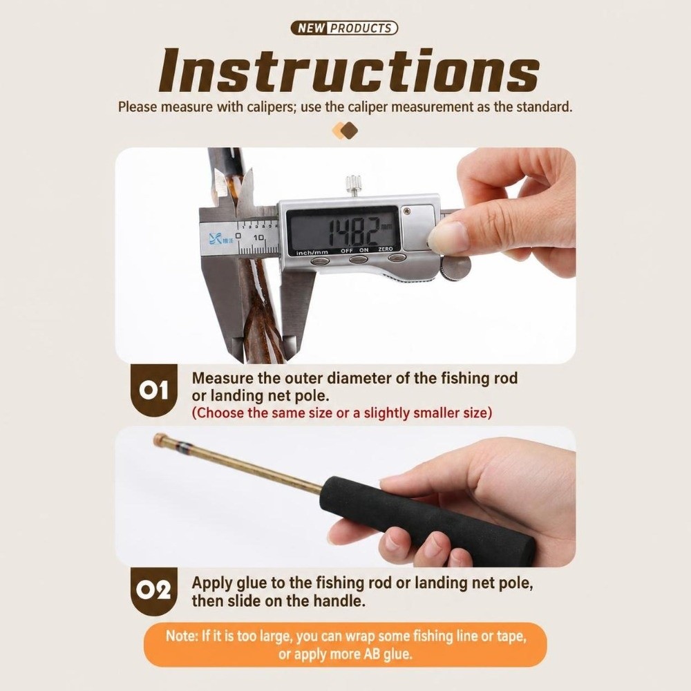 ด้ามจับคันเบ็ดตกปลาแบบพกพา EVA - Fishing Rod Building Kit บทวิจารณ์และราคา
