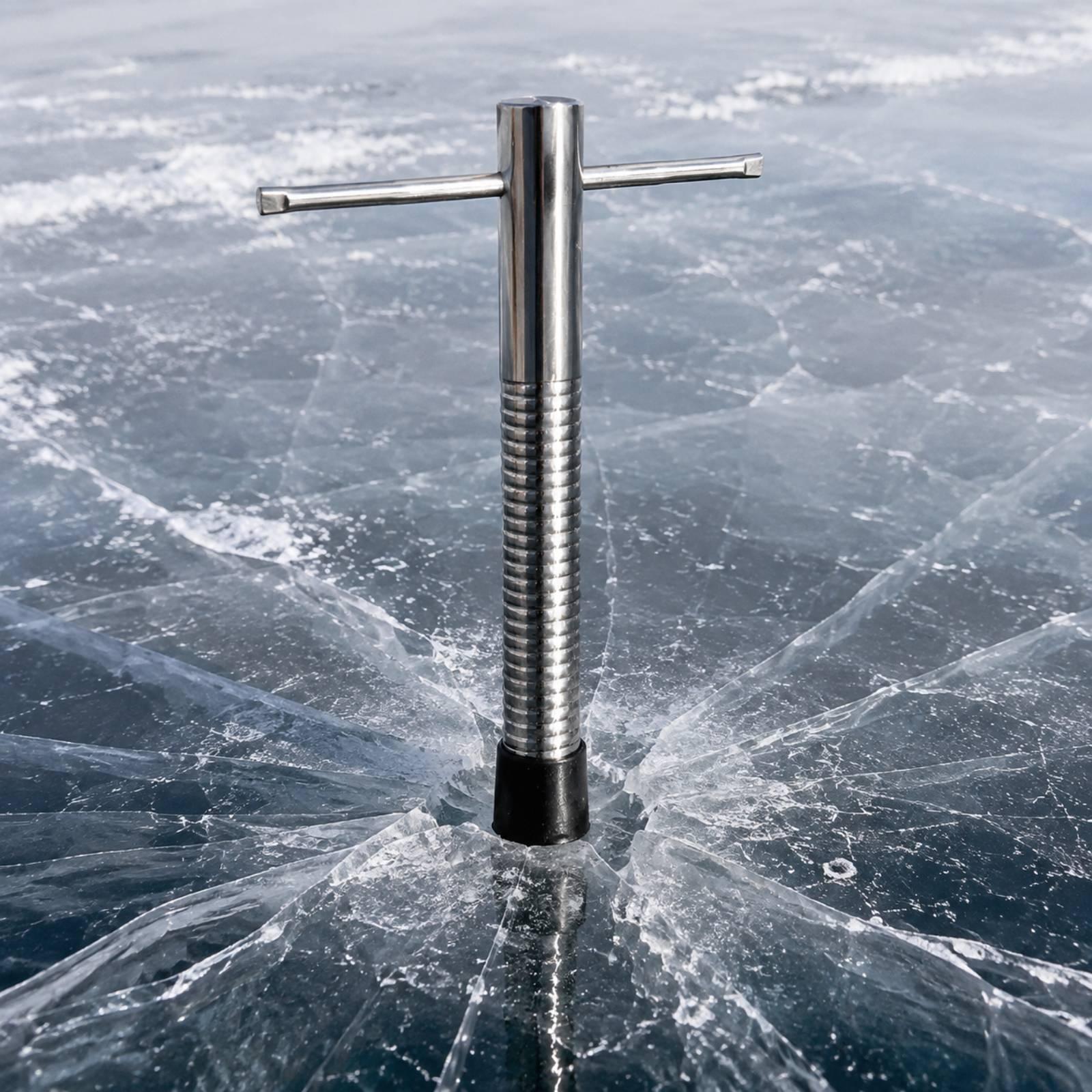 สว่านเจาะน้ำแข็งแบบกะทัดรัด ทำ - Fishing Rod Ice บทวิจารณ์และราคา
