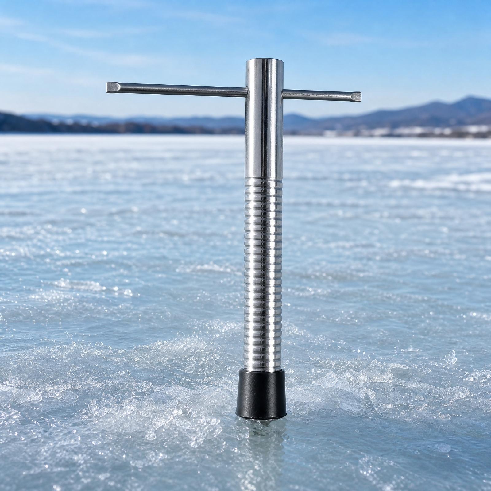 สว่านเจาะน้ำแข็งแบบกะทัดรัด ทำ - Fishing Rod Ice บทวิจารณ์และราคา