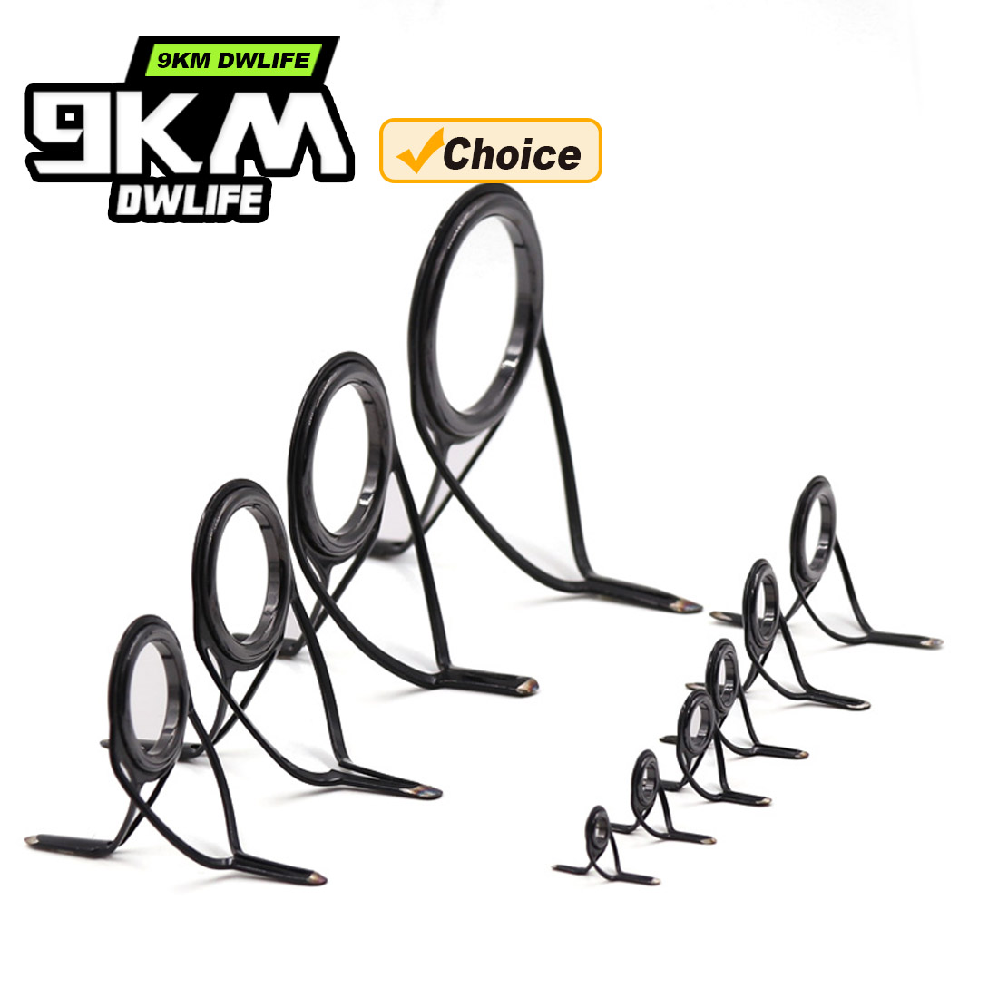 ชุดอุปกรณ์นำสายเบ็ดแบบโค้ง 9KM - Fishing Rod Guide Replacement บทวิจารณ์และราคา