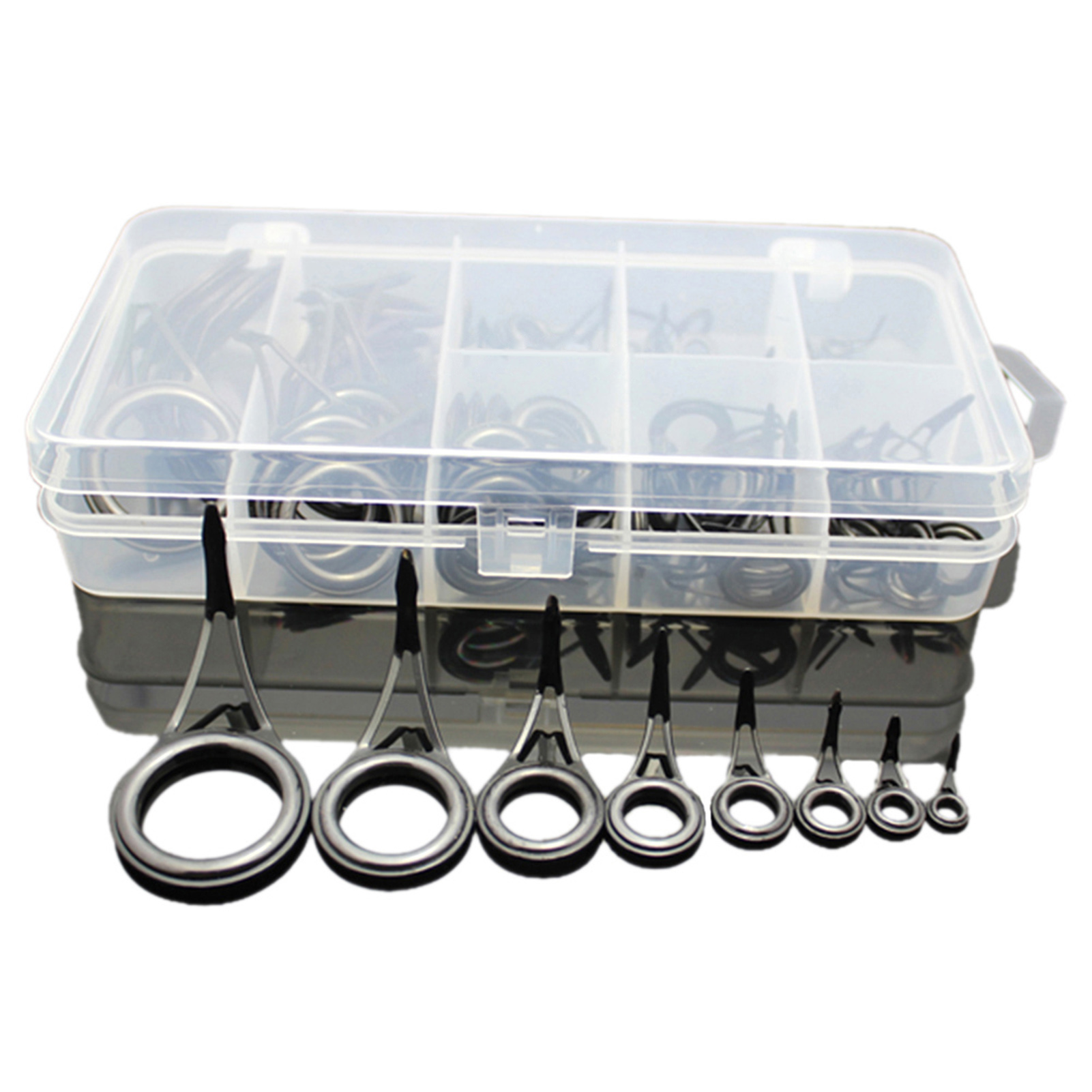 75ชิ้นขนาดต่างๆเบ็ดตกปลาไกด์เอ - Fishing Rod Building Kit บทวิจารณ์และราคา