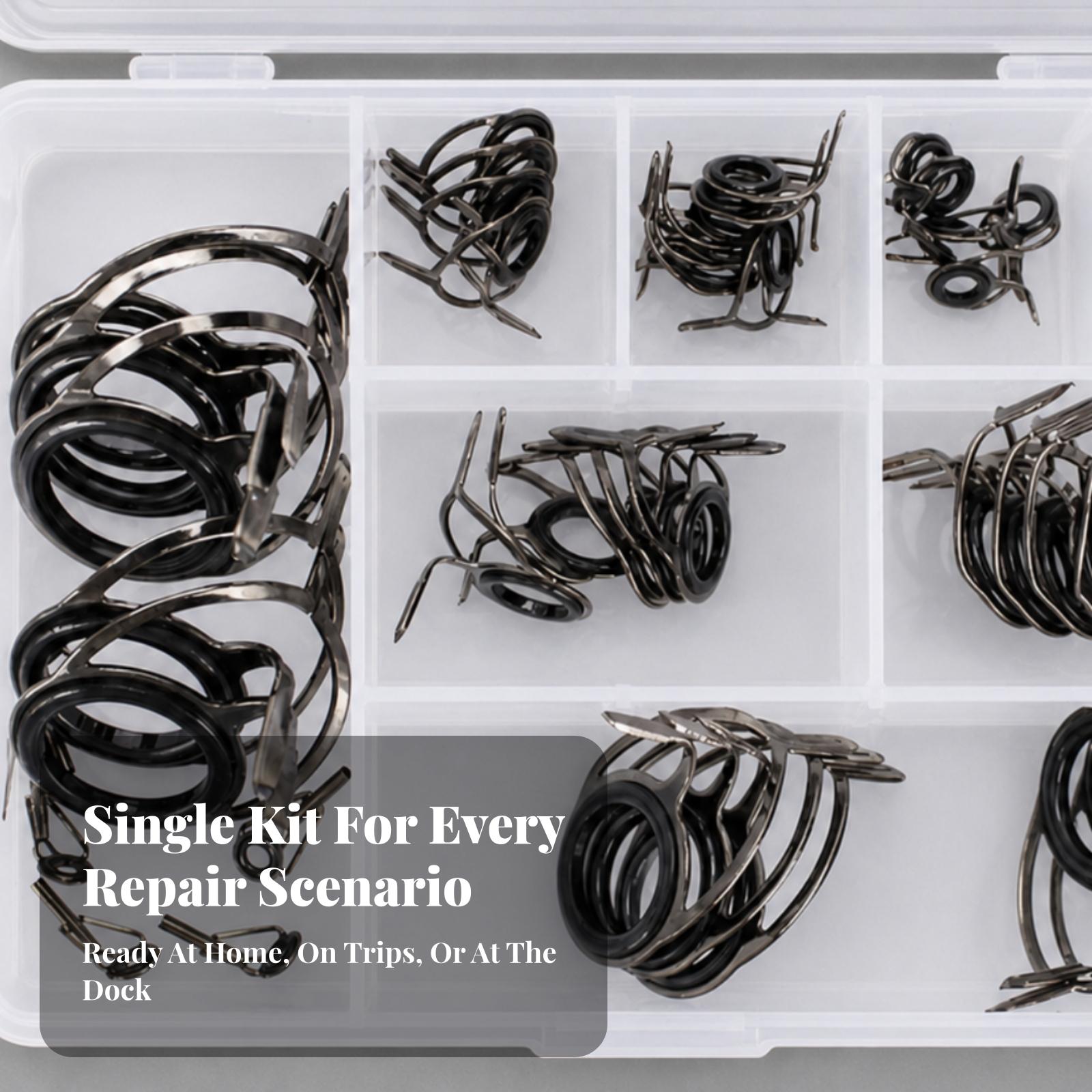 ชุดวงแหวนคันเบ็ด 45 ชิ้น ทำจาก - Fishing Rod Guide Replacement บทวิจารณ์และราคา